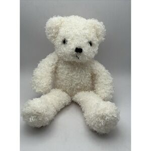 Vtg Steven Smith Stuffed Animals White Teddy Bear Polar Plush 12" Sherpa Clean
